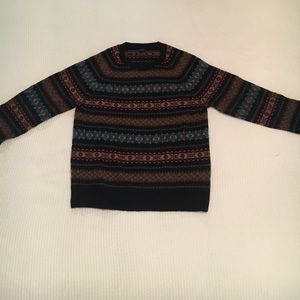 J Crew navy fair isle sweater