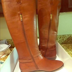 Chestnut Leather Riding boots new in box