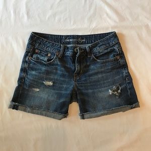 American Eagle boyfriend midi shorts