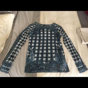 Balmain cotton knit top size 36 NWT