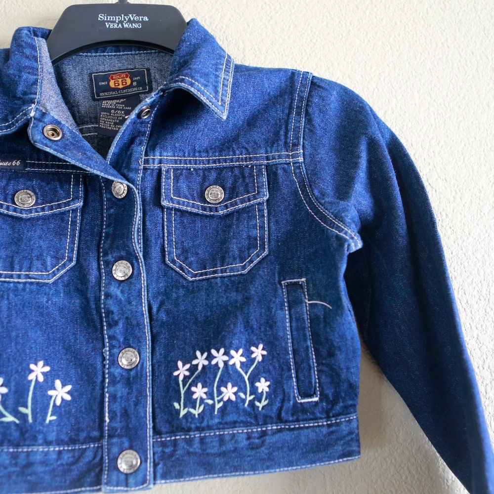 Route 66 Denim Jean Jacket