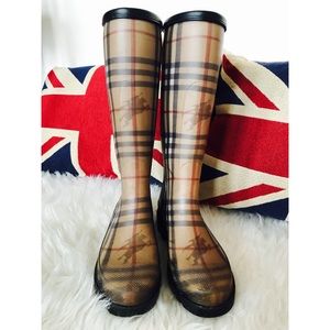 RESERVED Burberry Haymarket Rain Boots