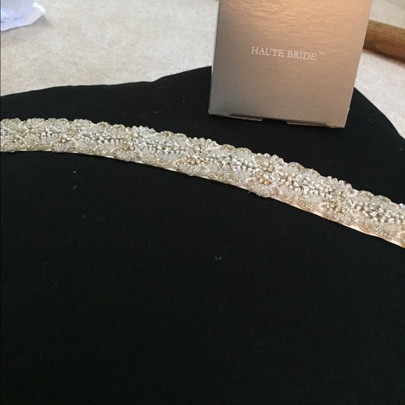 Beaded Bridal Dress Belt main image 3