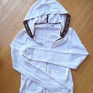 [ Armani Exchange ] White Hooded Jacket