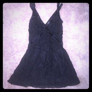 EUC Arden B Beaded Black Dress Small