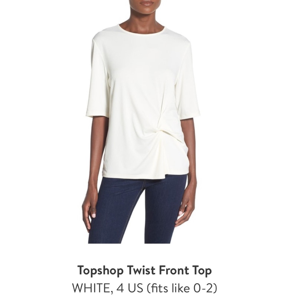 Topshop twist front top