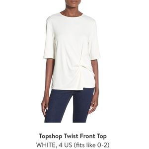 Topshop twist front top