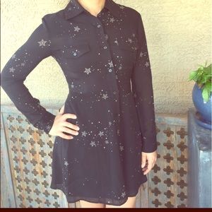 ALC star button up dress new