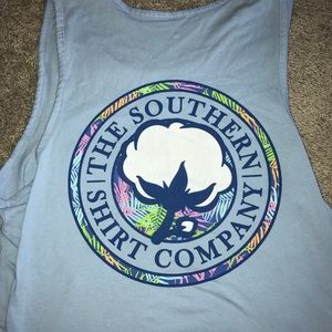 Southern Shirt Co. light blue tank