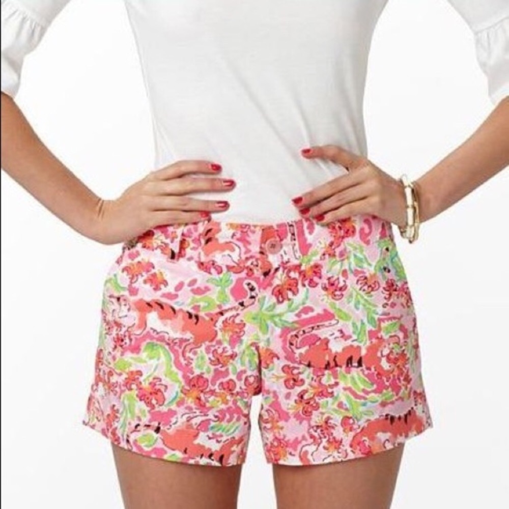 LILLY PULITZER " call me kitty ' Callahan shorts