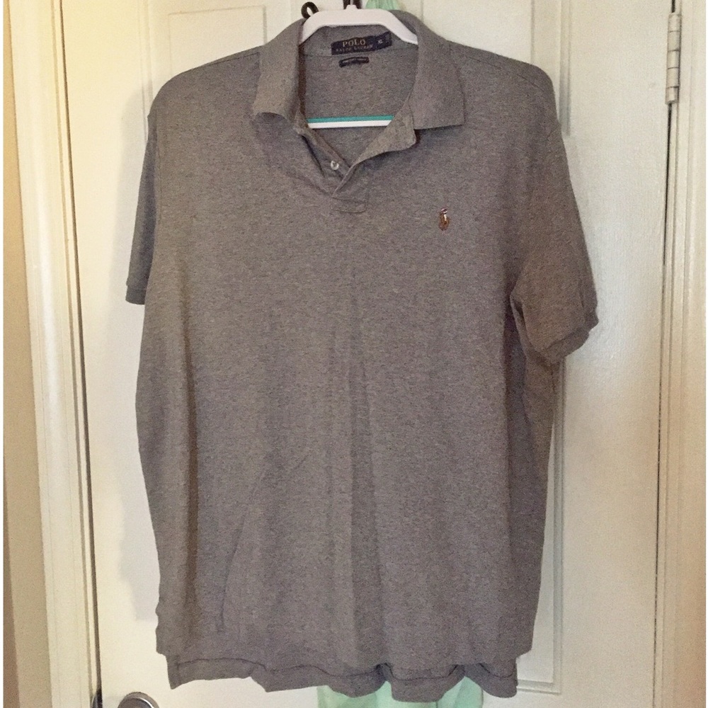 Ralph Lauren Men's Pima Soft Touch Grey Polo