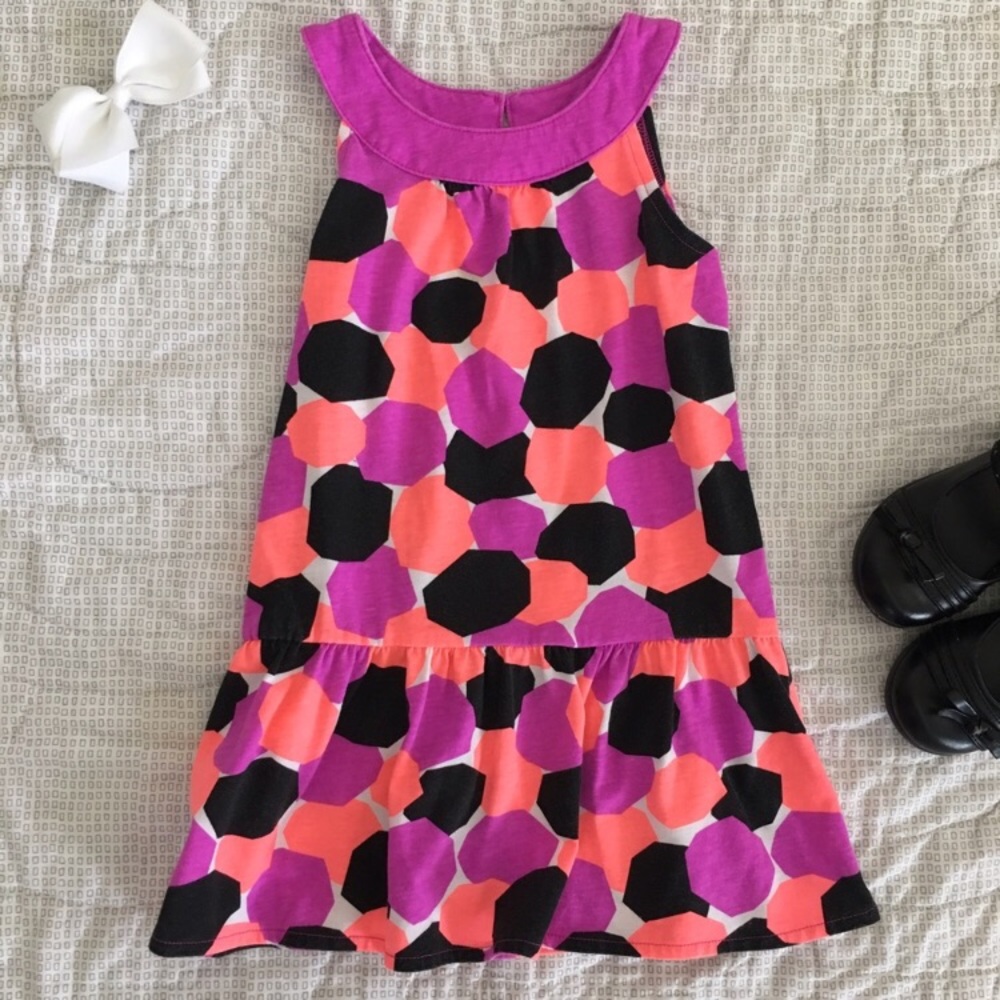 Okie dokie girls 4T sleeveless dress black purple