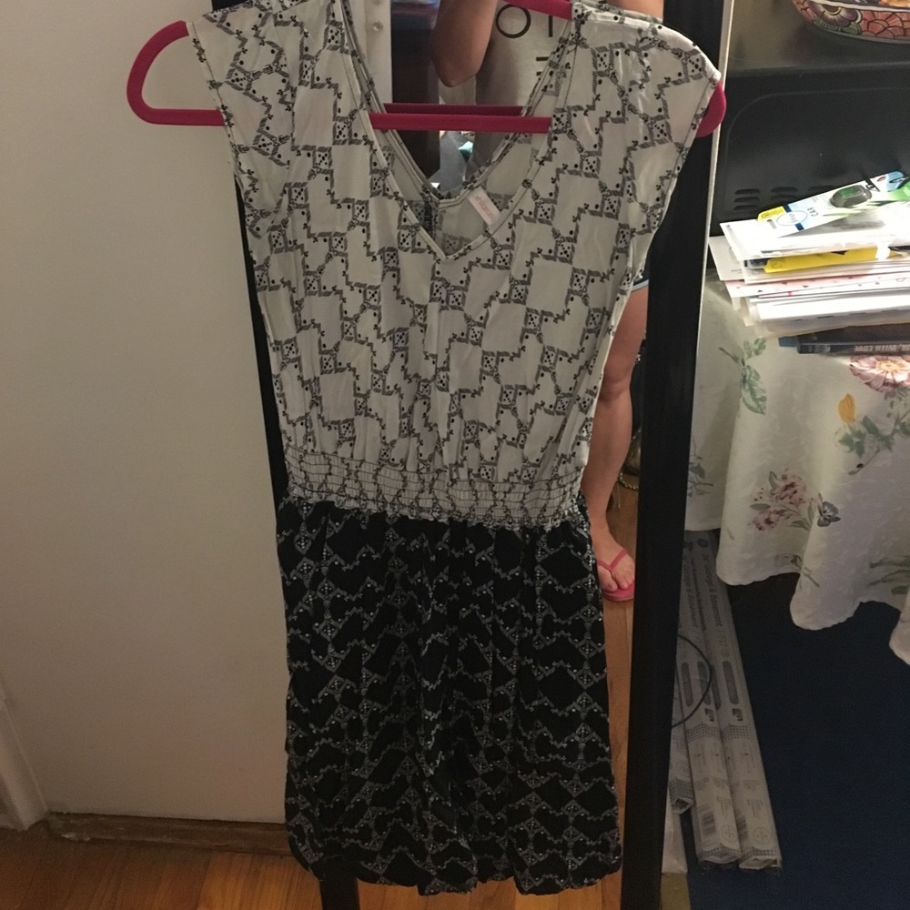 Black and white dress