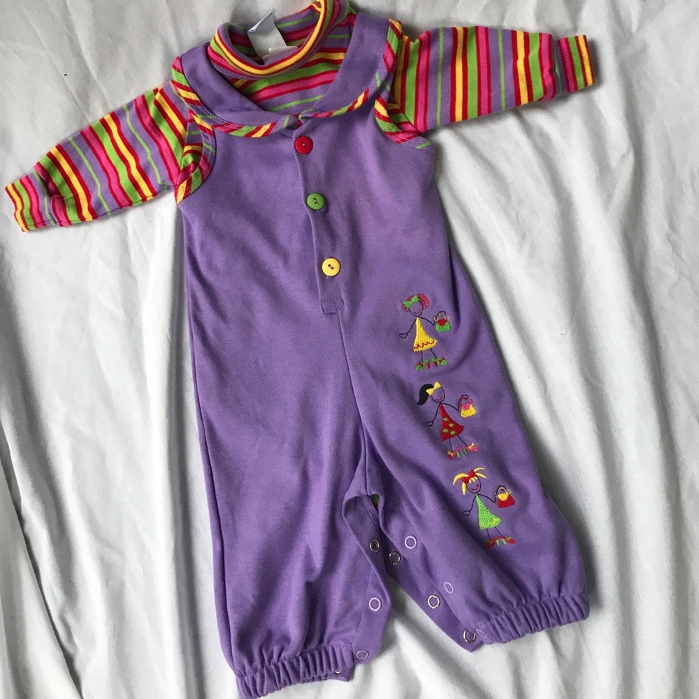 💜💜 Chez Ami purple bubble set, size 6M 💜💜