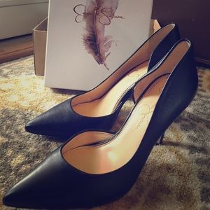 Jessica Simpson black high heels