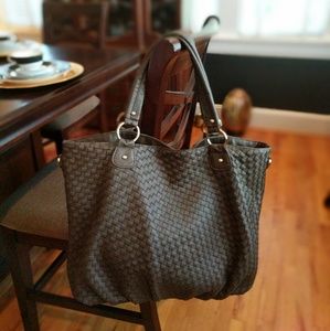 Brown Woven Tote