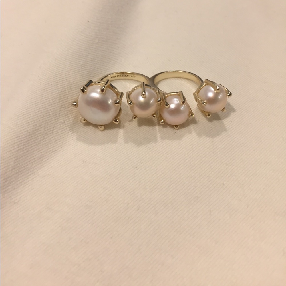 Harriet Double Ring in Gold