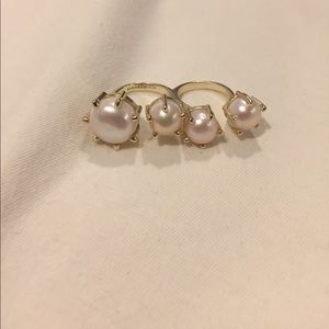 Harriet Double Ring in Gold