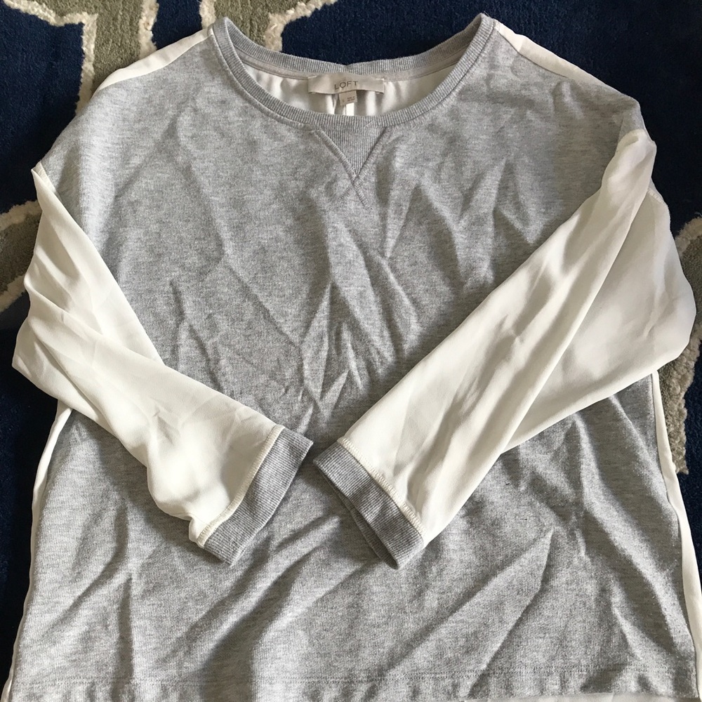 Loft sweatshirt with shear back