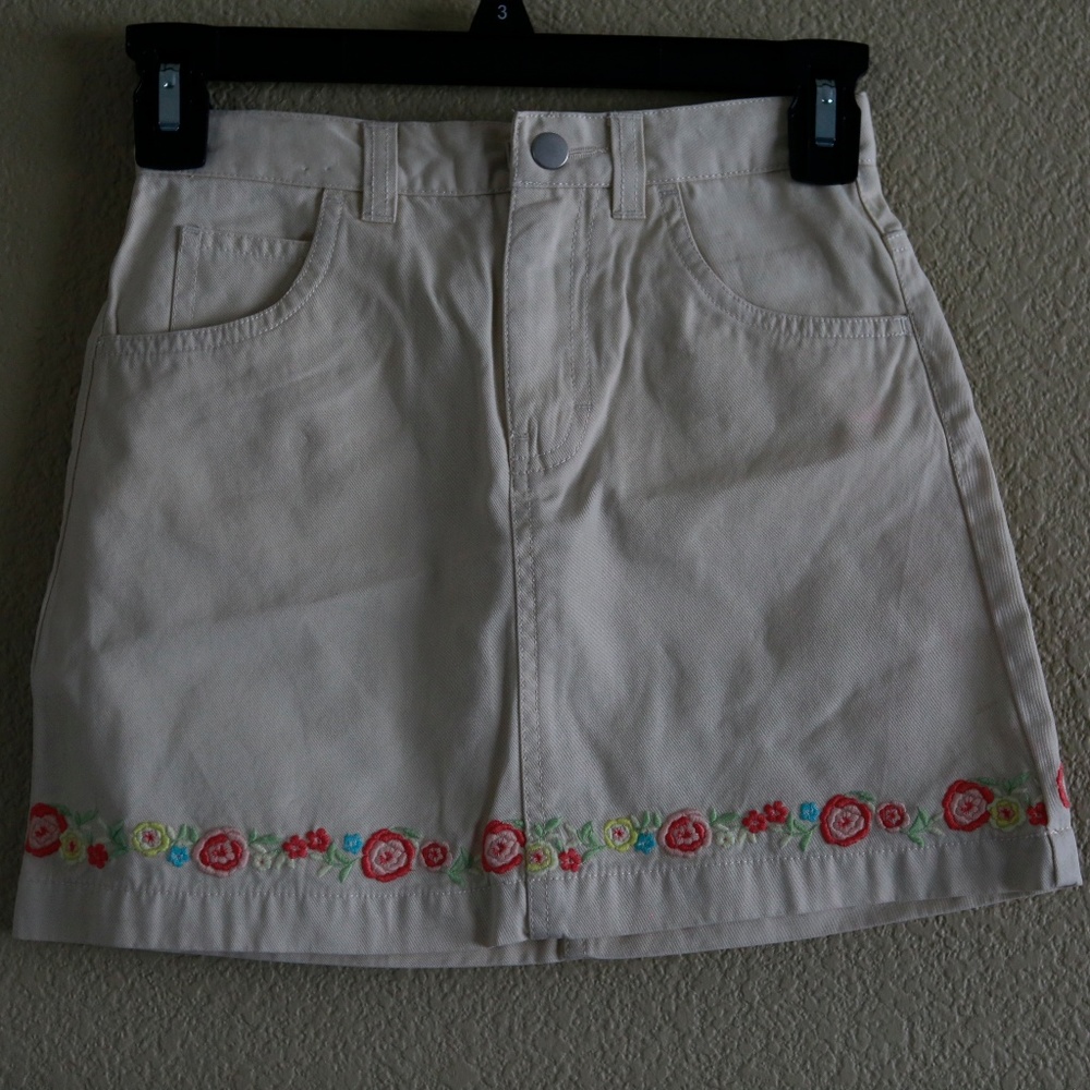 GAP Khaki Flower Girl's Skirt