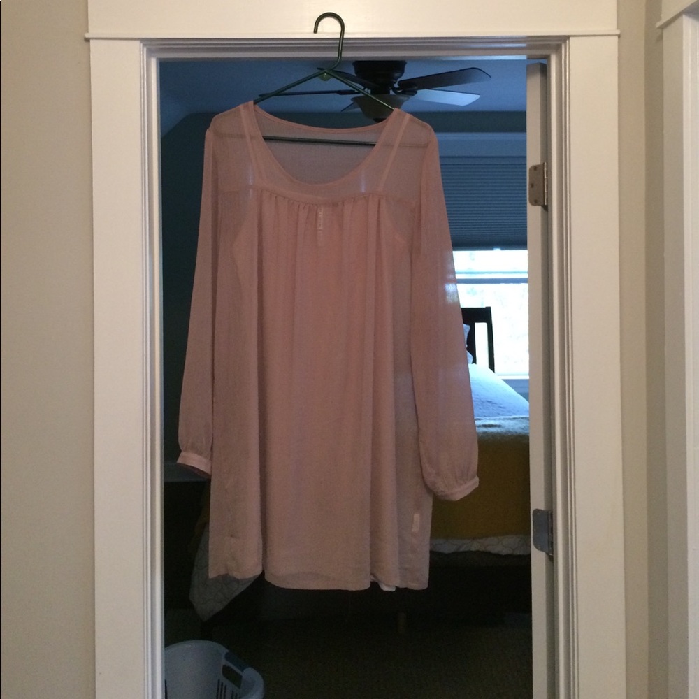 Campaign colored baby doll dress with slip