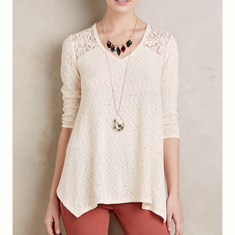 ⭐️⭐️HOST PICK⭐️⭐️ Anthropologie Lace Tunic