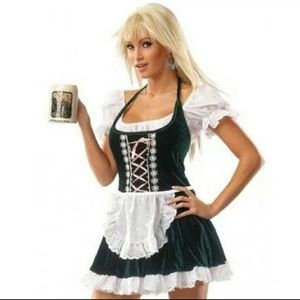 Beer gal Halloween costume + beer mug purse