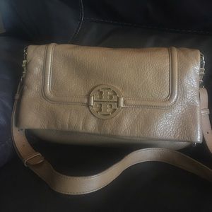 Tory Burch Light Cognac Purse - Classic Styling