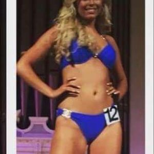 Kandice Pelletier blue bikini!!