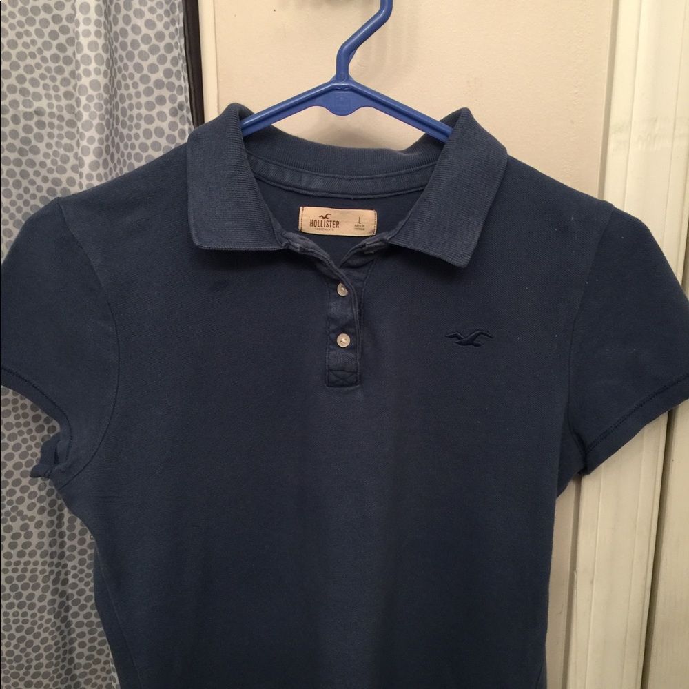 Navy blue Hollister Polo