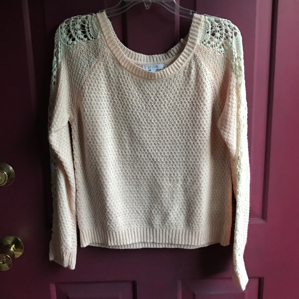 Baby Pink Delia's sweater