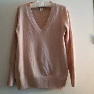 J.crew 100% Italian cashmere long v-neck sweater