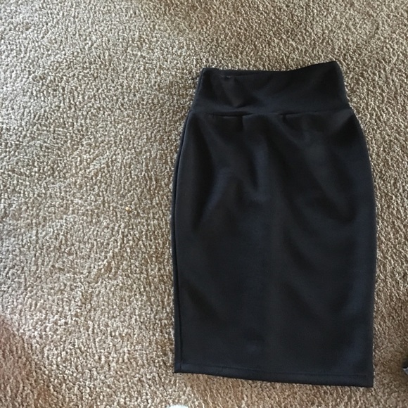 Black stretchy pencil skirt - Picture 1 of 1
