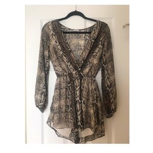 Snakeskin Romper
