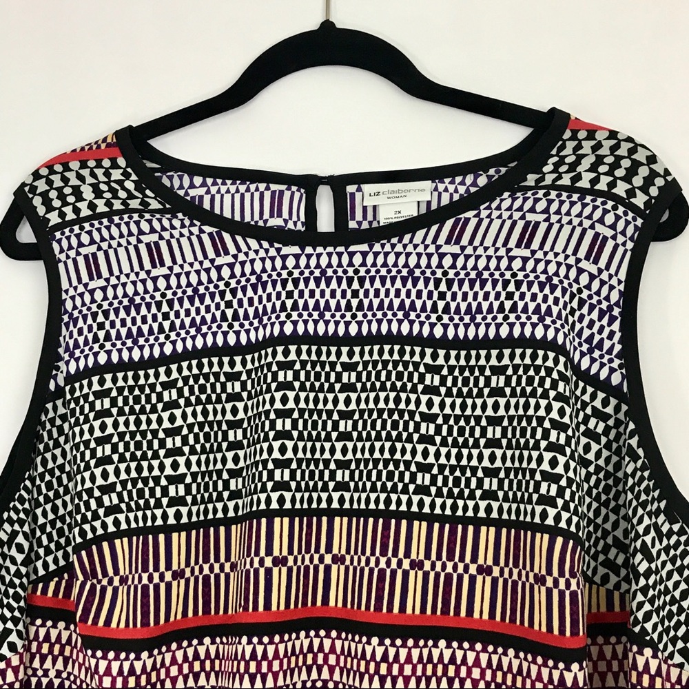 Liz Claiborne 2X no sleeve blouse