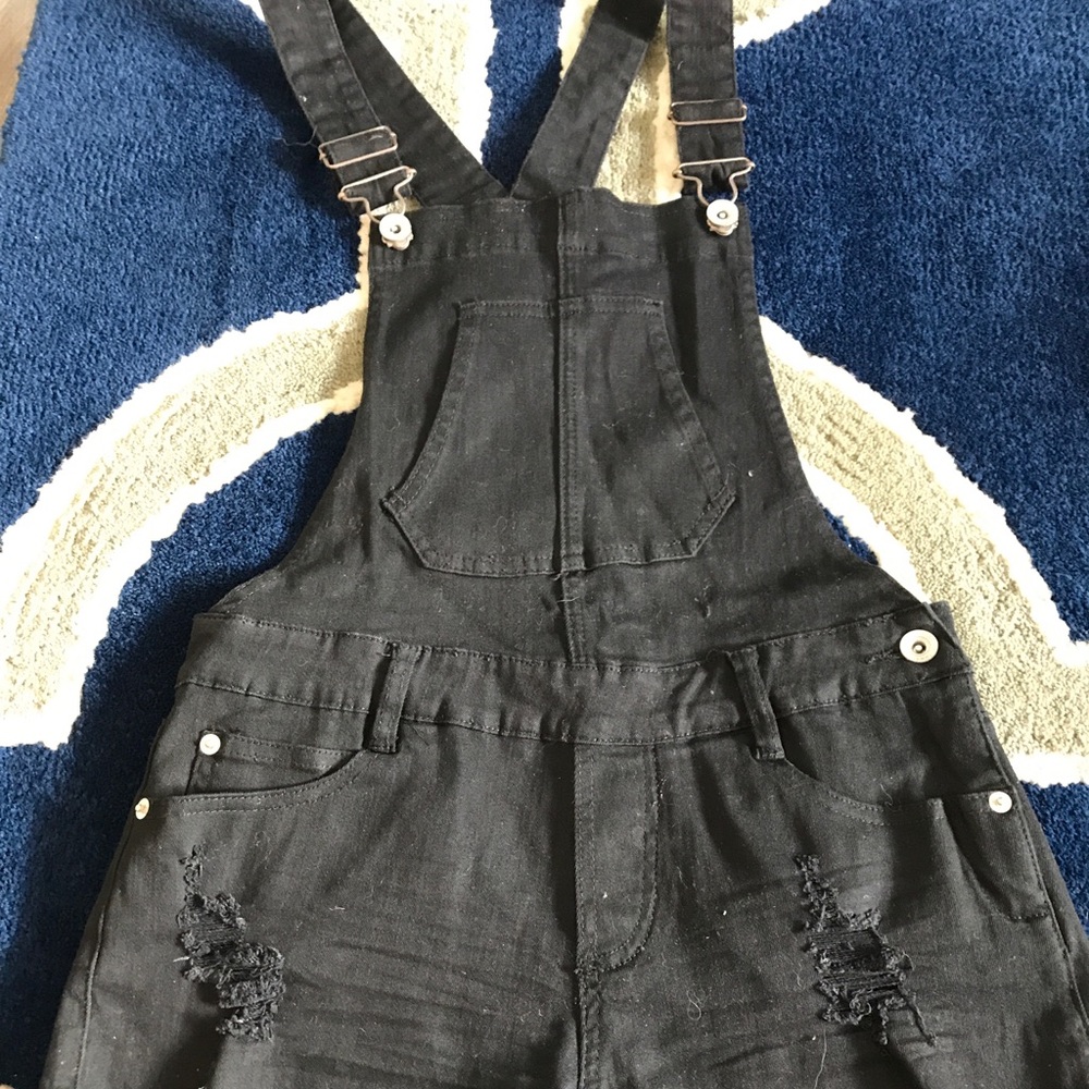 Black overalls
