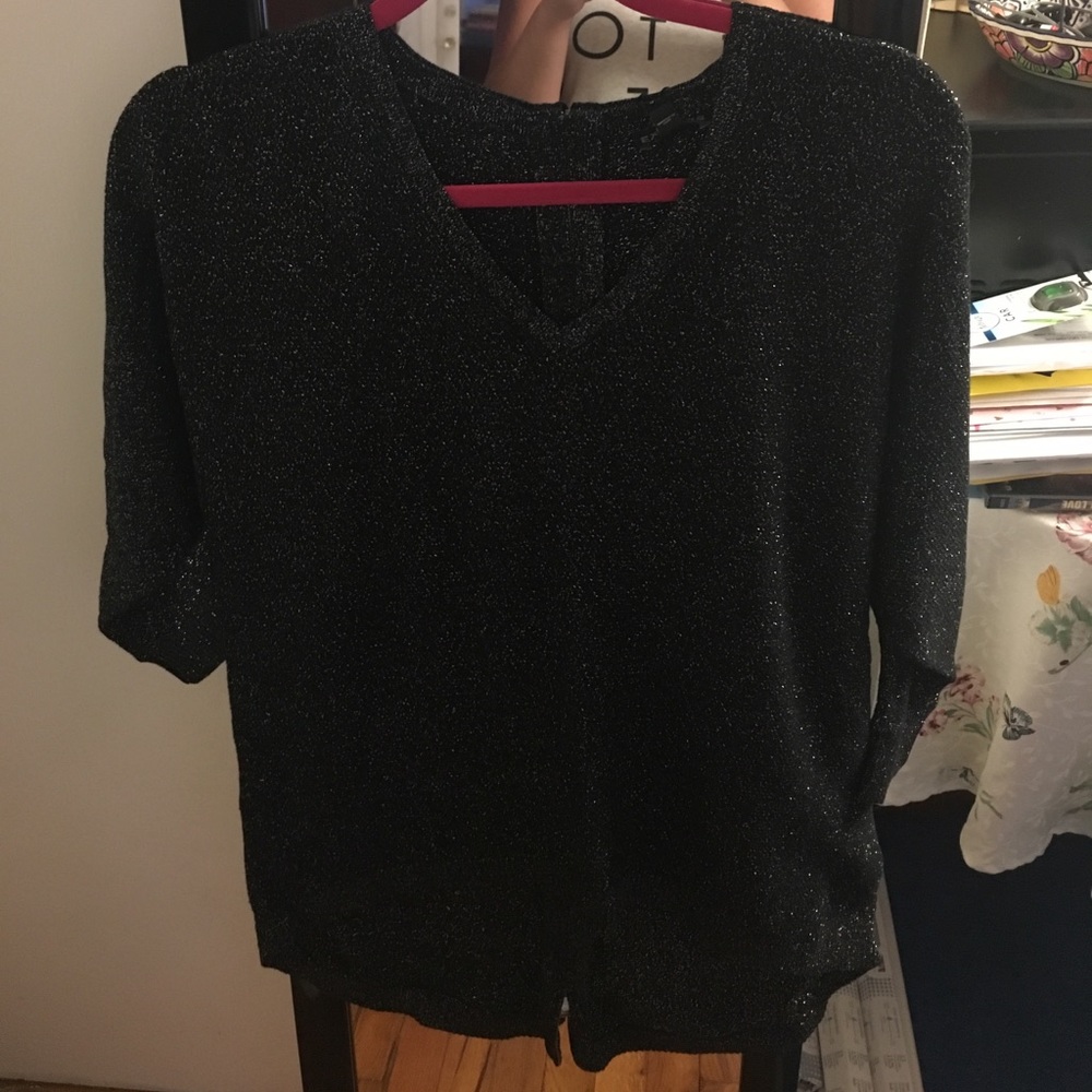 Express Black and sliver sweater