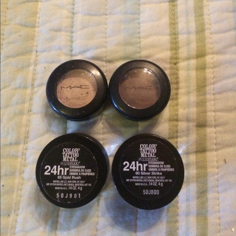 Mac and maybelline eye shadow