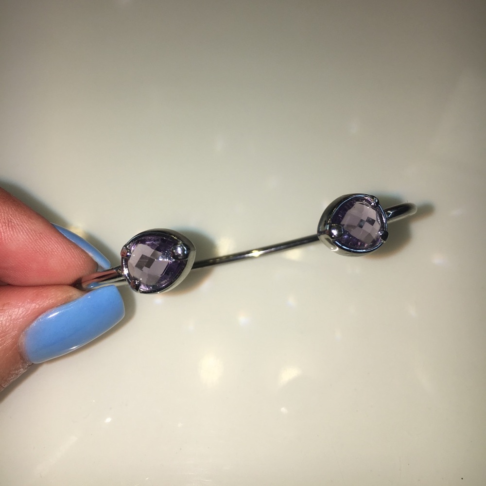 Purple cuff bracelet