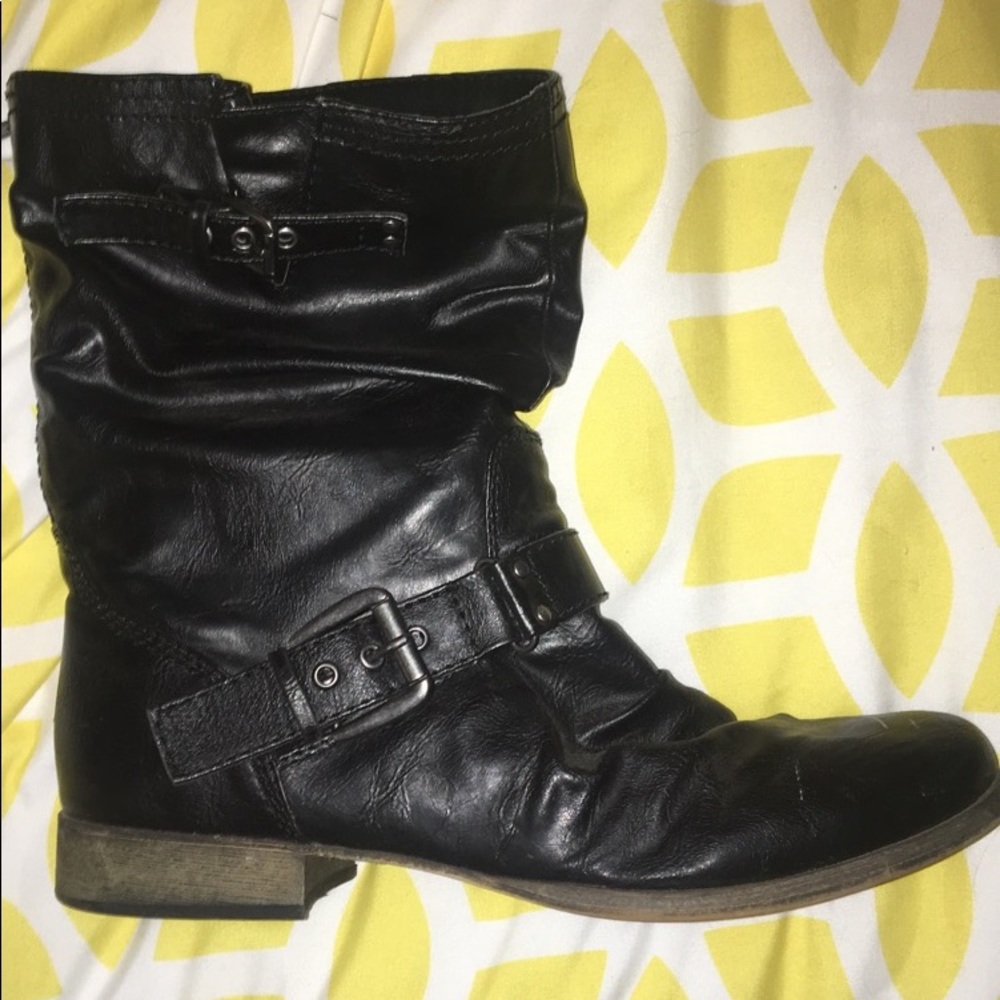 Black Leather Boots