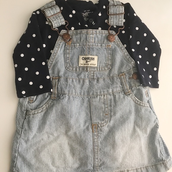NWOT Oshkosh b'gosh overall dress 🌷 - Picture 2 of 3