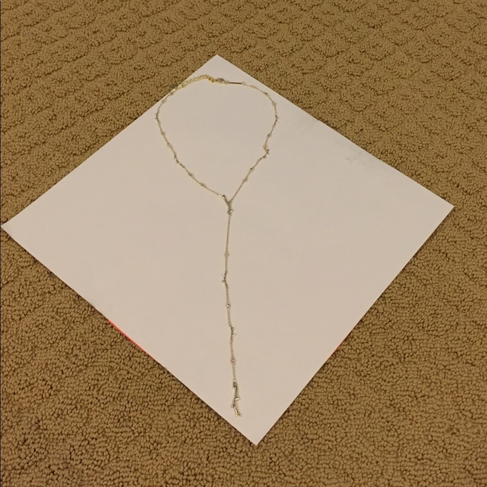 Kendra Scott Yvonne Y Necklace in Gold