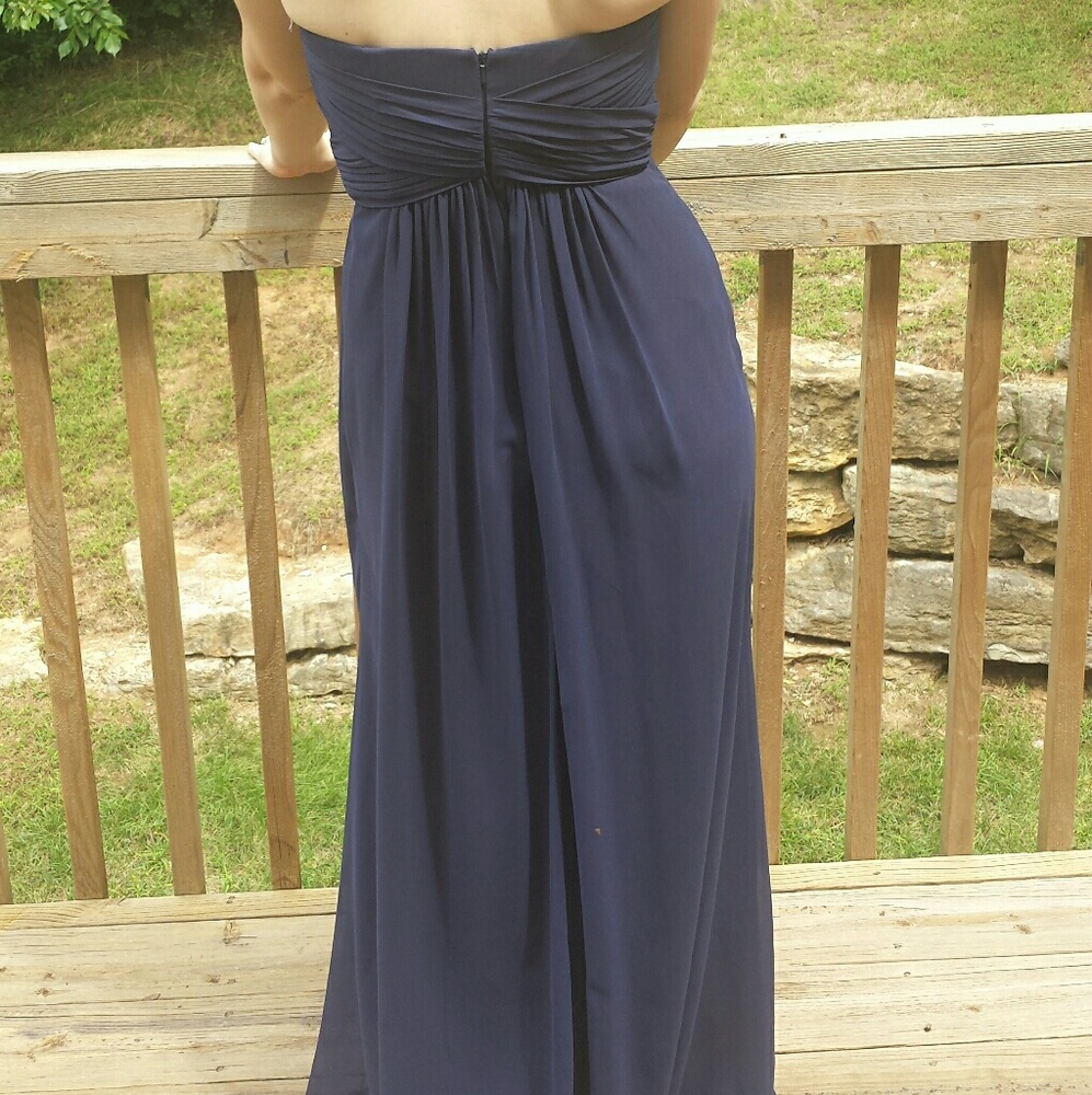 Navy Blue Bridesmaid Dress