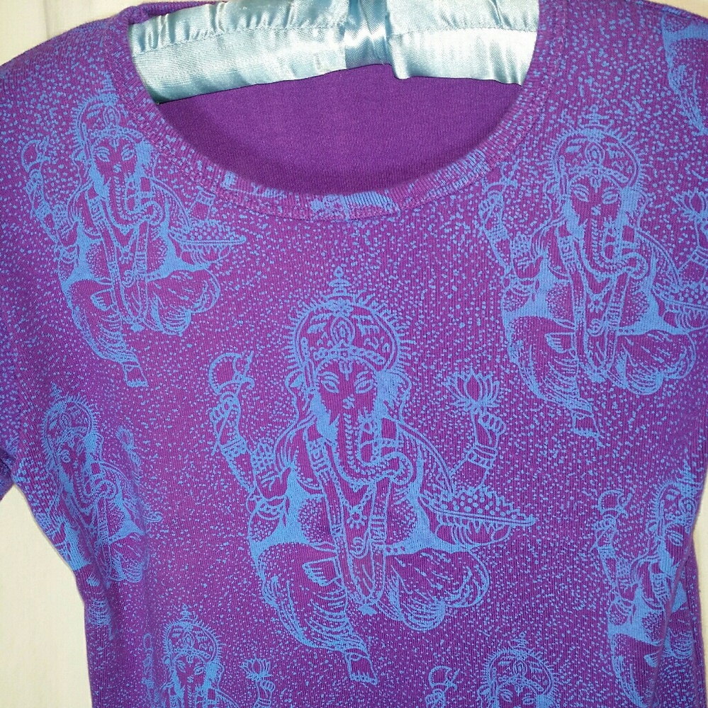 Vintage Shop Therapy Ganesh Stretch Crop Top