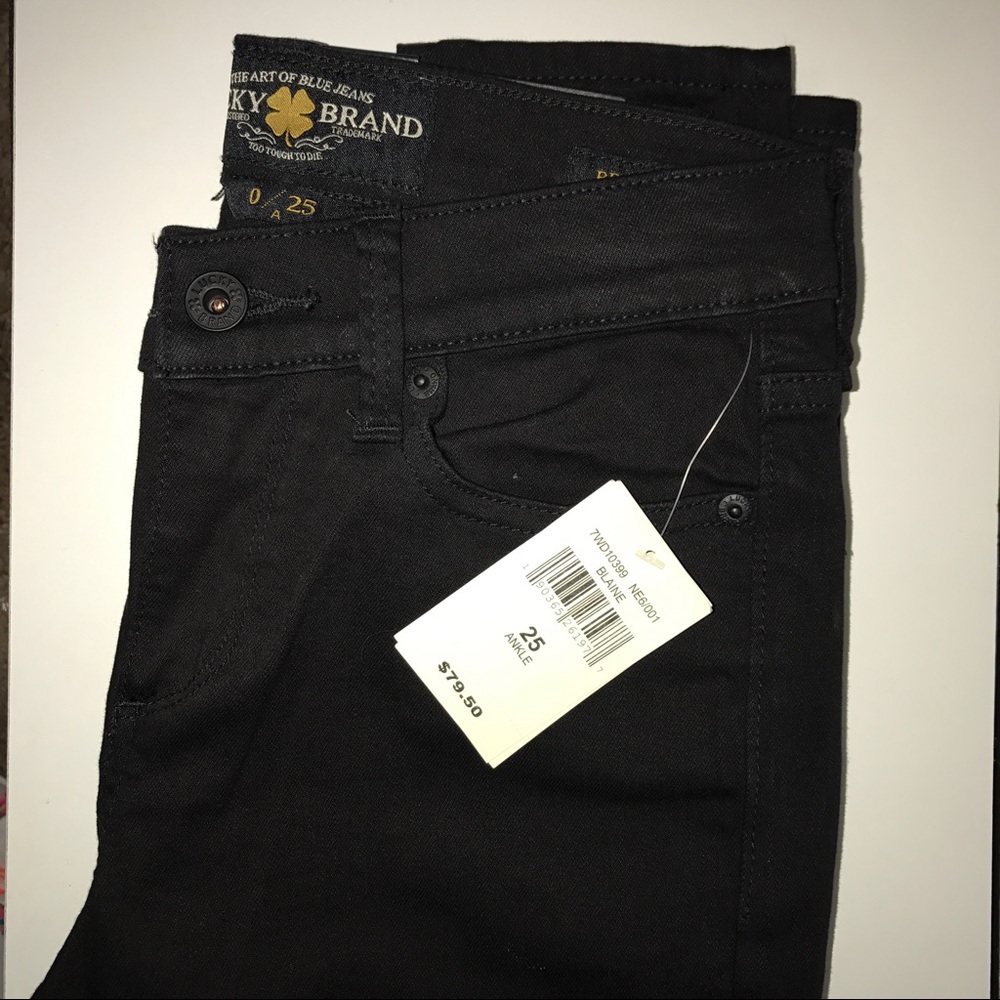 Lucky Brand Black Brooke Skinny 0 NWT