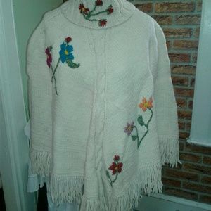 Vintage Handmade from Ireland Poncho