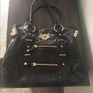 Betsey Johnson black leather handbag