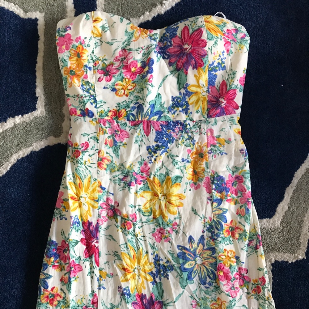 Revolve brand floral patterned maxi dress