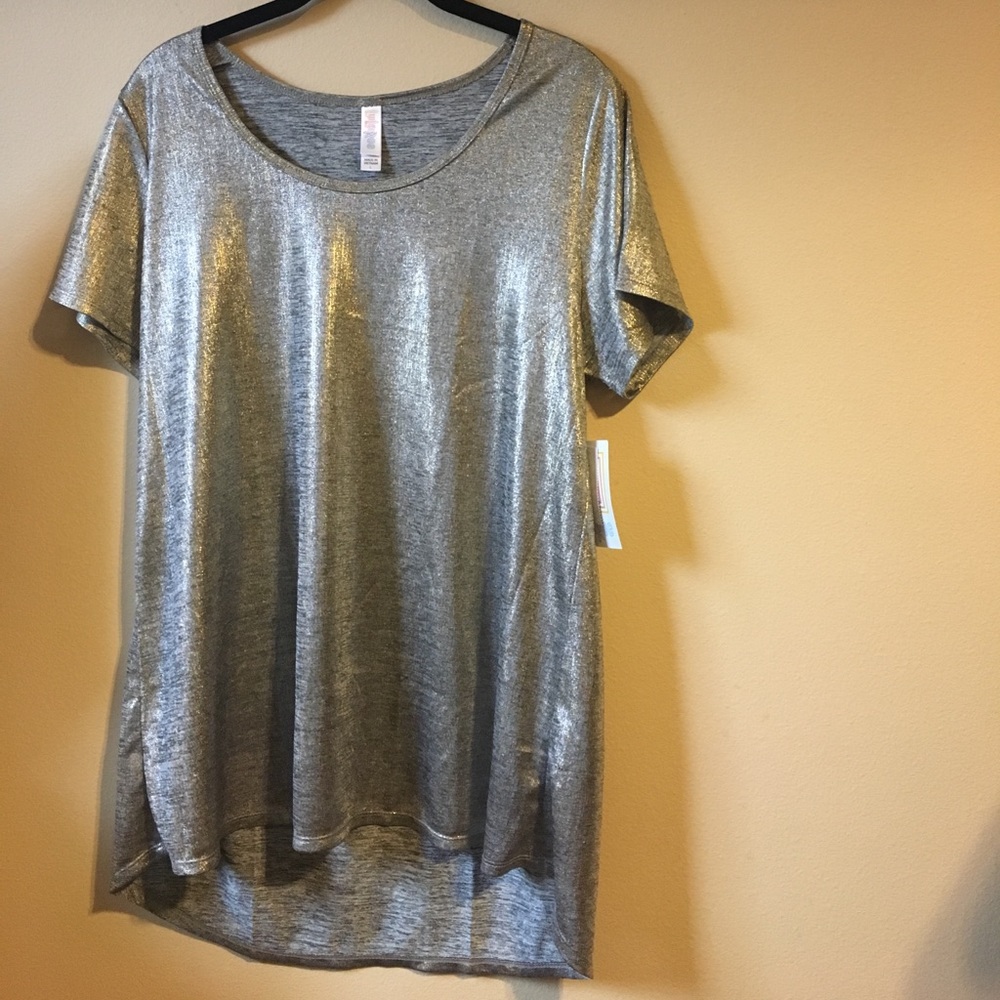 Silver & gold LuLaRoe Classic T