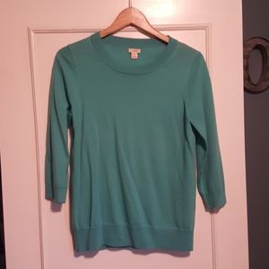 J Crew wool 3/4 sleeve sweater